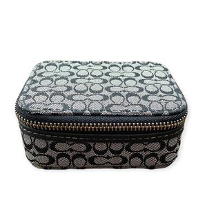 Coach zip up pill box travel case